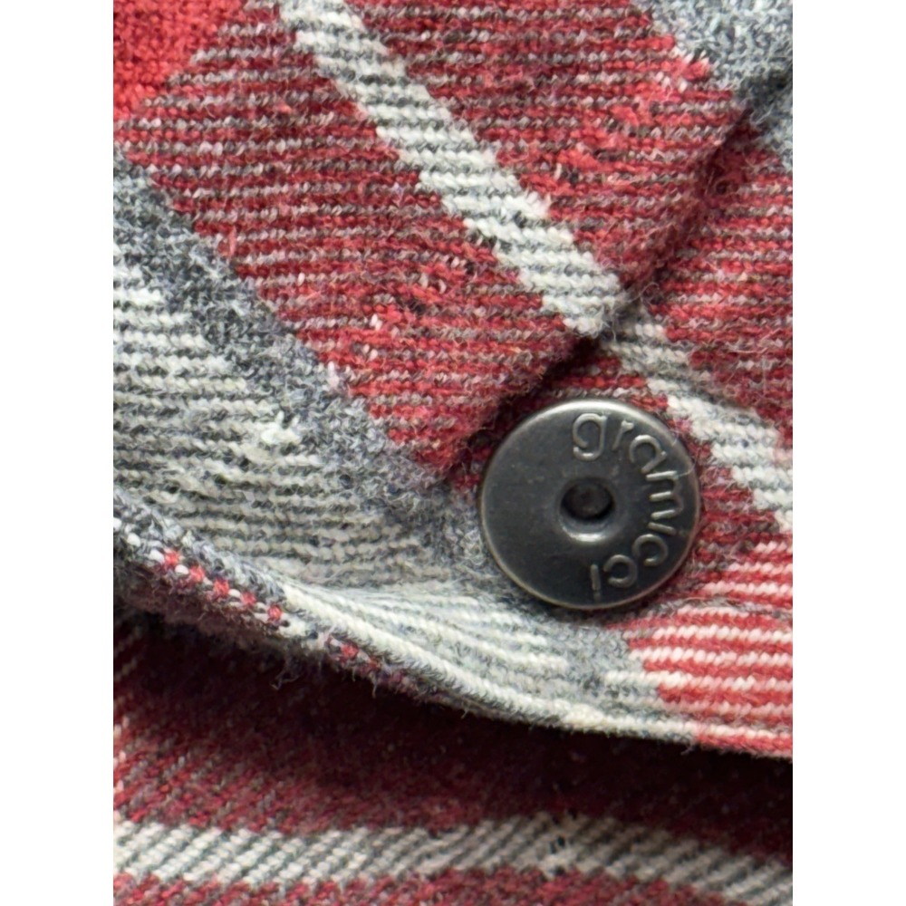 Mens Gramicci Plaid Flannel Shirt Heavyweight Button Down Size Large Multi EUC - Picture 3 of 5